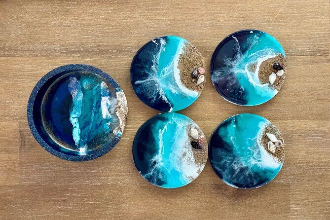 Epoxy Resin Art and Craft Coaster Set Experience - Pour, Heat Gun, Torch: How You Get the Finish Right