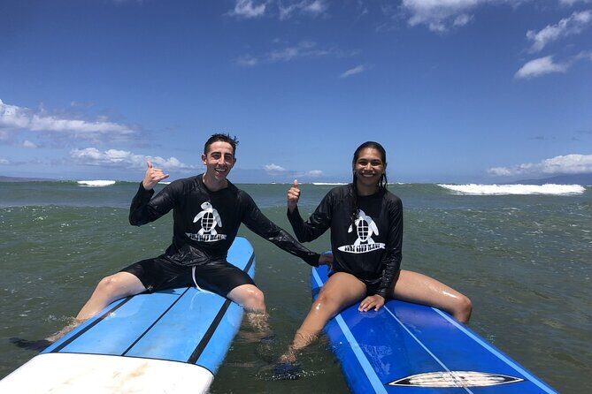 Group Surf Lesson at Kalama Beach in Kihei - In the Water with Surf Coaches: Gentle Waves, Real Feedback, and Quick Wins