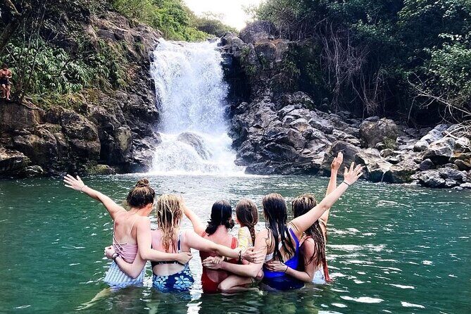 Jungle Waterfall Adventure on Maui - Bamboo forest to waterfall: mud, steps, and the fun part of getting wet