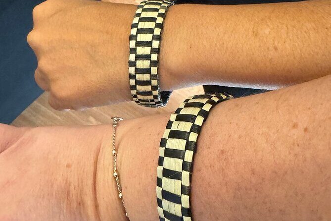 Lauhala Bracelet Craft Class on Maui - Oni Foundation and the “Migrations” Costume Galleries Before Class
