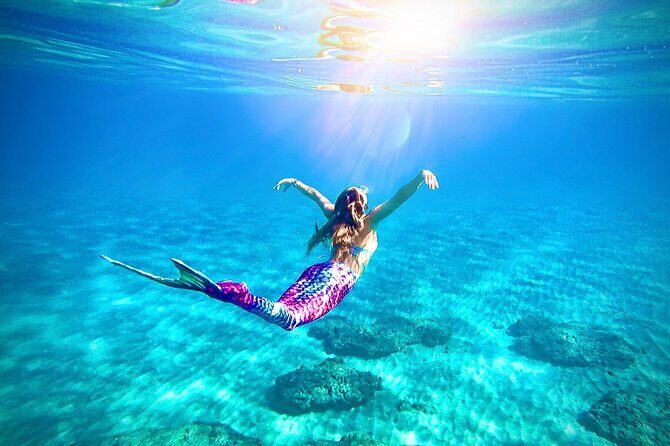 Mermaid Ocean Swimming Lesson in Maui - Why Makena Bay Works for Your First Mermaid Tail