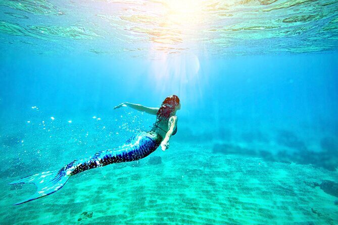 Mermaid Ocean Swimming Lesson in Maui - Learning Mermaid Tricks in Calm Shallow Water