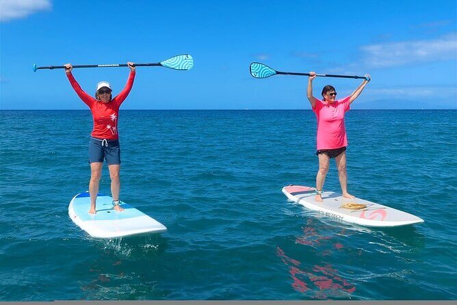 Private Beginner Paddleboard 101 Lesson: Makena Landing! - Getting on the water: guided paddling where your guide stays close