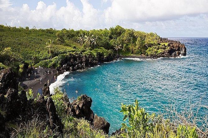 Road to Hana Deluxe Rainforest & Waterfall Experience from Maui - Waianapanapa State Park: black sand beach, sea caves, and a real chunk of time