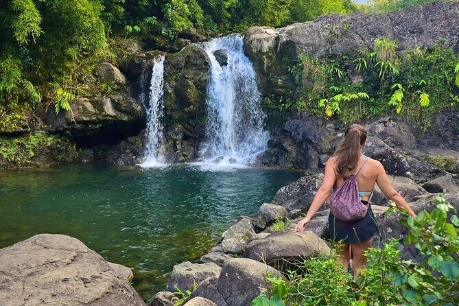 Road to Hana Small-Group, Waterfalls, Black Sand Beach & Pickup - Pua‘a Ka‘a waterfall pools: wear swimwear and plan for chilly water