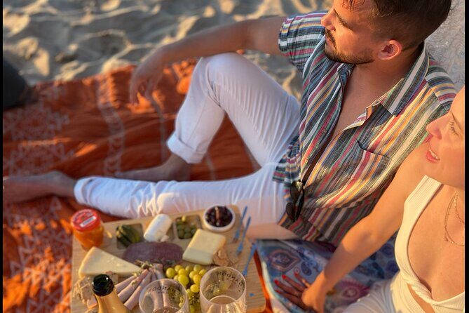 Romantic Sunset Picnic at Pristine Beach with Photo & Video - Relationship Card Deck: The Conversation Hack