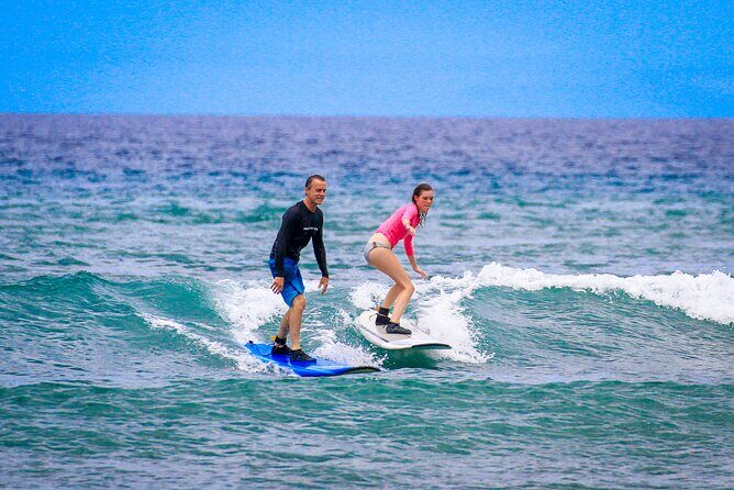 Semi Private Surf Lessons with Experienced Coaches - The 2-Hour Game Plan: Land Lesson Then 90 Minutes in Waves