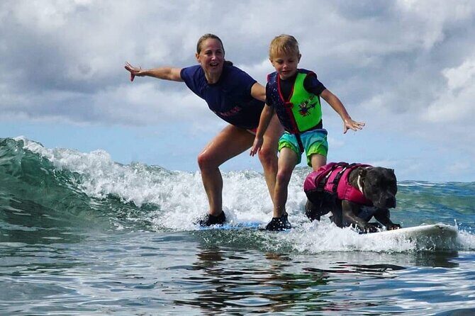 Surf with a Service Animal - Surfing With Church Changes the Vibe on Maui